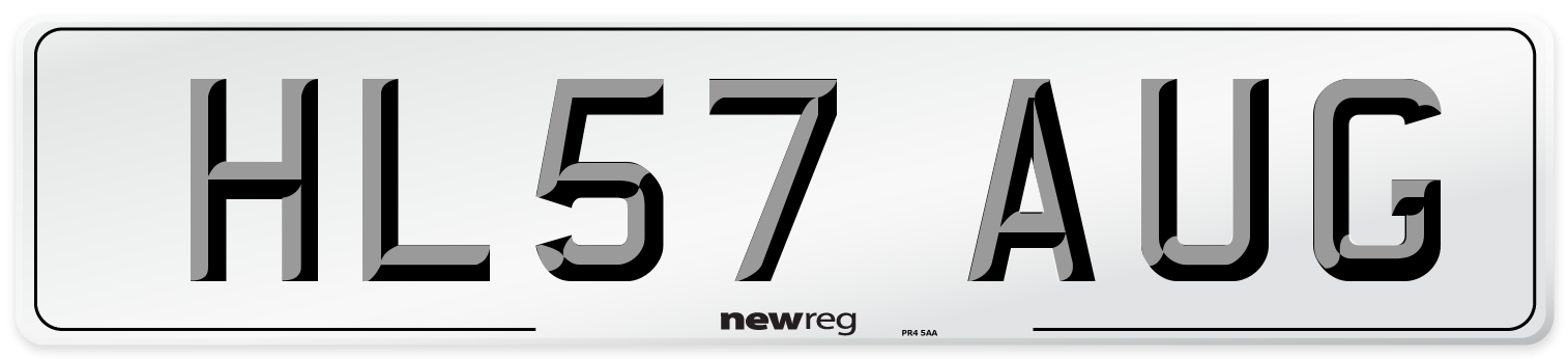 HL57 AUG Number Plate from New Reg